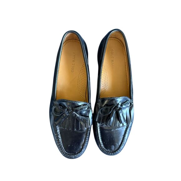 Cole Haan Mens Black Leather Tassel Kiltie Moc Toe Slip-On Loafer Shoes Size 9.5 main image 10